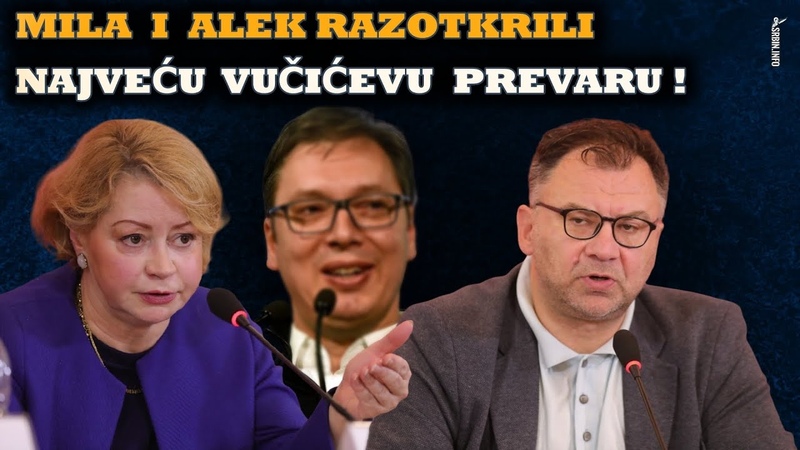 Potres u Srbiji: Mila Alečković i Alek Račić uhvatili Vučića u najvećoj izbornoj