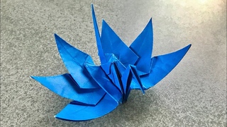 【折り紙】折り鶴アレンジ5　『六枚羽の鶴』【origami】