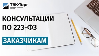 Онлайн-консультация для заказчиков по 223-ФЗ от