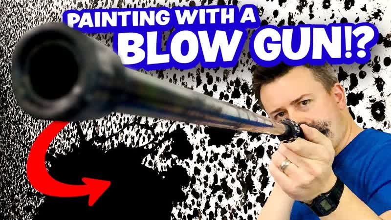 Can you PAINT with a BLOW GUN Over 25, 000 Ink