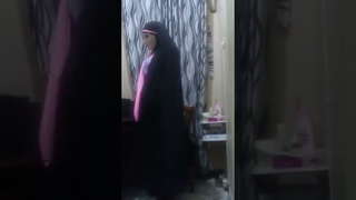 Female mask doll and hijab