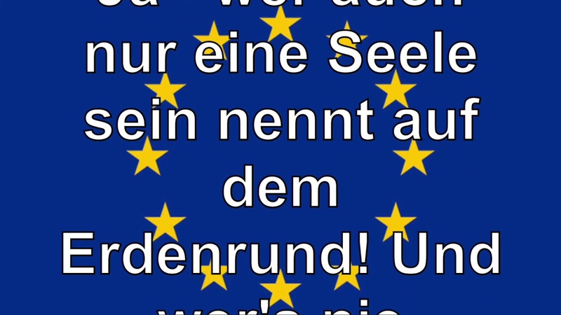 Europahymne ( Lyrics