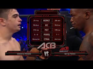 Шамиль Никаев vs. Артур Лемос | Shamil Nikaev vs. Artur Lemos | ACB 43 - Battle on Sura