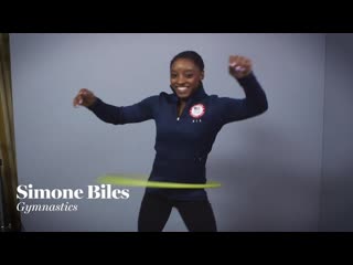 Simone Biles & Other Olympians Attempt to Hula Hoop | Glamour