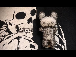 Четвертая часть.Кото-скелет из бисера амигуруми.Туловище.#amigurumi #бісероплетіння #рек #бисер