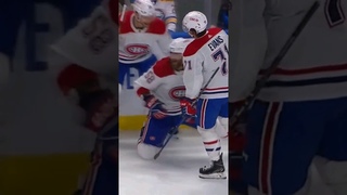 David Savard showing true grit on the PK blocking shots on one skate blade.