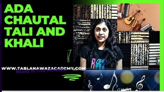 ADA CHAUTAAL TAALI#khali, Ada Chautaal rhythm, Tali and Khali patterns, Indian classical music,