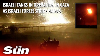 Israeli tanks in operation in Gaza as Israeli forces strike Hamas terrorists