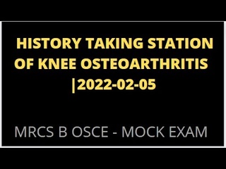 HISTORY TAKING STATION OF KNEE OSTEOARTHRITIS