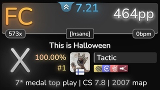 Tactic | Marilyn Manson - This is Halloween Insane +HDDTHRFL SS | #1 | 464pp FC - osu!