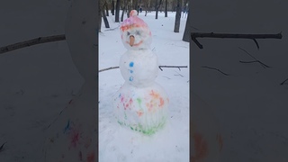 ПРИКОЛЬНО! ВЕСНА! МАРТ! СЛЕПИЛИ СНЕГОВИКА! ЖИВЕТ! COOL! SPRING! MARCH! BLIND A SNOWMAN! LIVE