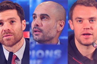 Pep Guardiola, Manuel Neuer and Xabi Alonso press conference