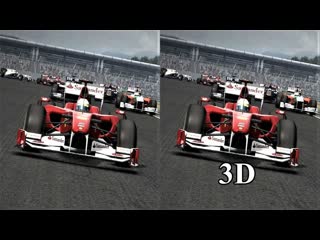 F1 2010 3D video SBS VR box google cardboard