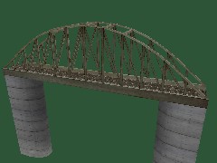 Steel and concrete Railroad Bridge 1T