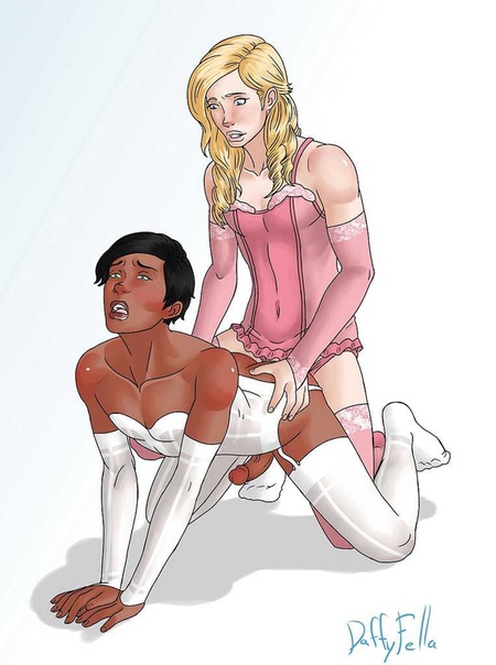 Transen Riesenschwanz Cartoon Femdom