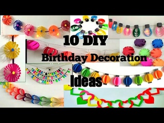 10 DIY Beautiful Birthday Party And Festival Decoration Ideas At Home :: Best birthday Decoration