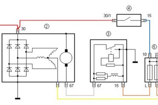Схема подключения генератора 2106