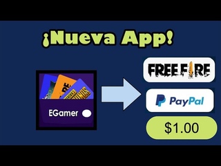 🚀EGamer Excelente App para ganar dinero a PayPal & Diamantes para Free Fire 💰