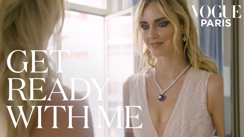 Chiara Ferragni gets ready in Giambattista Valli x HM for amf AR, Get Ready With Me, Vogue