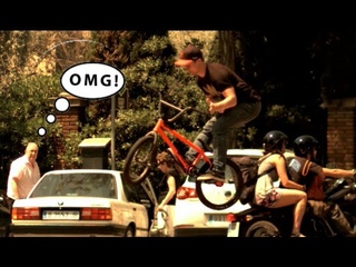 BMX: Worlds most EPIC Barspin Bunnyhop ever! in super slowmo!