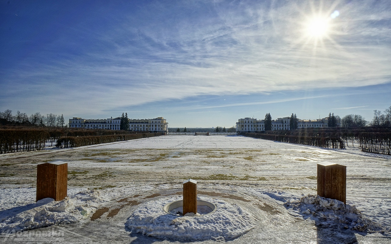 Архангельское музей усадьба зимой Архангельское музей усадьба зимой