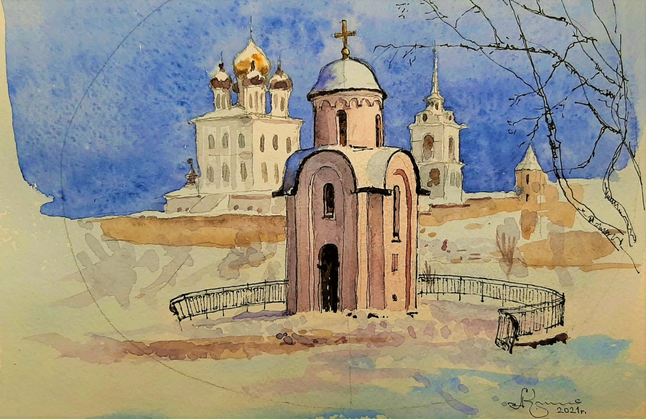 Рисунки пскова детские