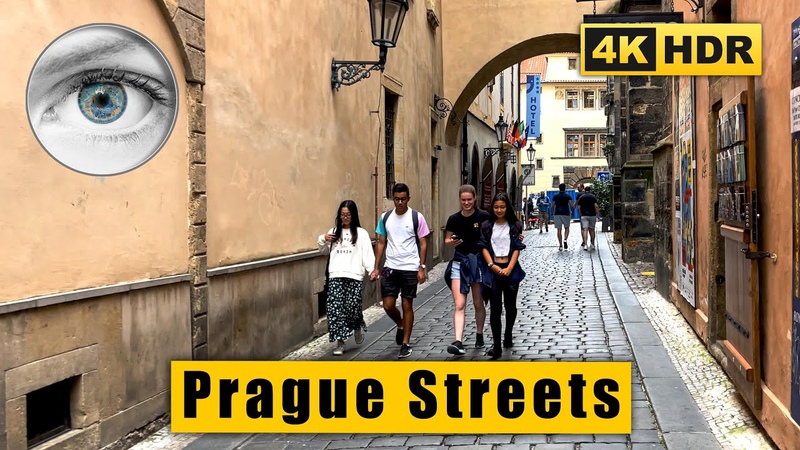 Prague streets walk 4k: Dvor a kovo na br ez i, Pařížská, Old Town Square Czech Republic HDR