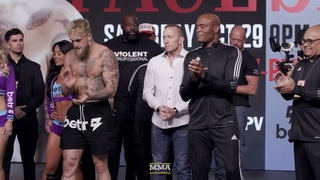 Jake Paul vs. Anderson Silva Final Faceoffs - MMA Fighting