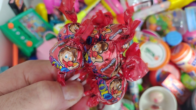 So many Lots of Candies Very Yummy Candy with Fant Flyer, ASMR. Toys and candy. SWEET