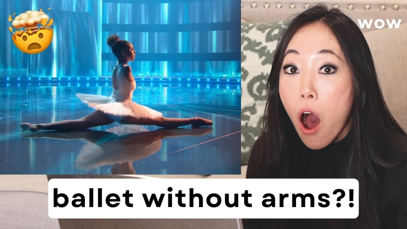 pointe shoe fitter reacts to Vitoria Bueno on Americas Got